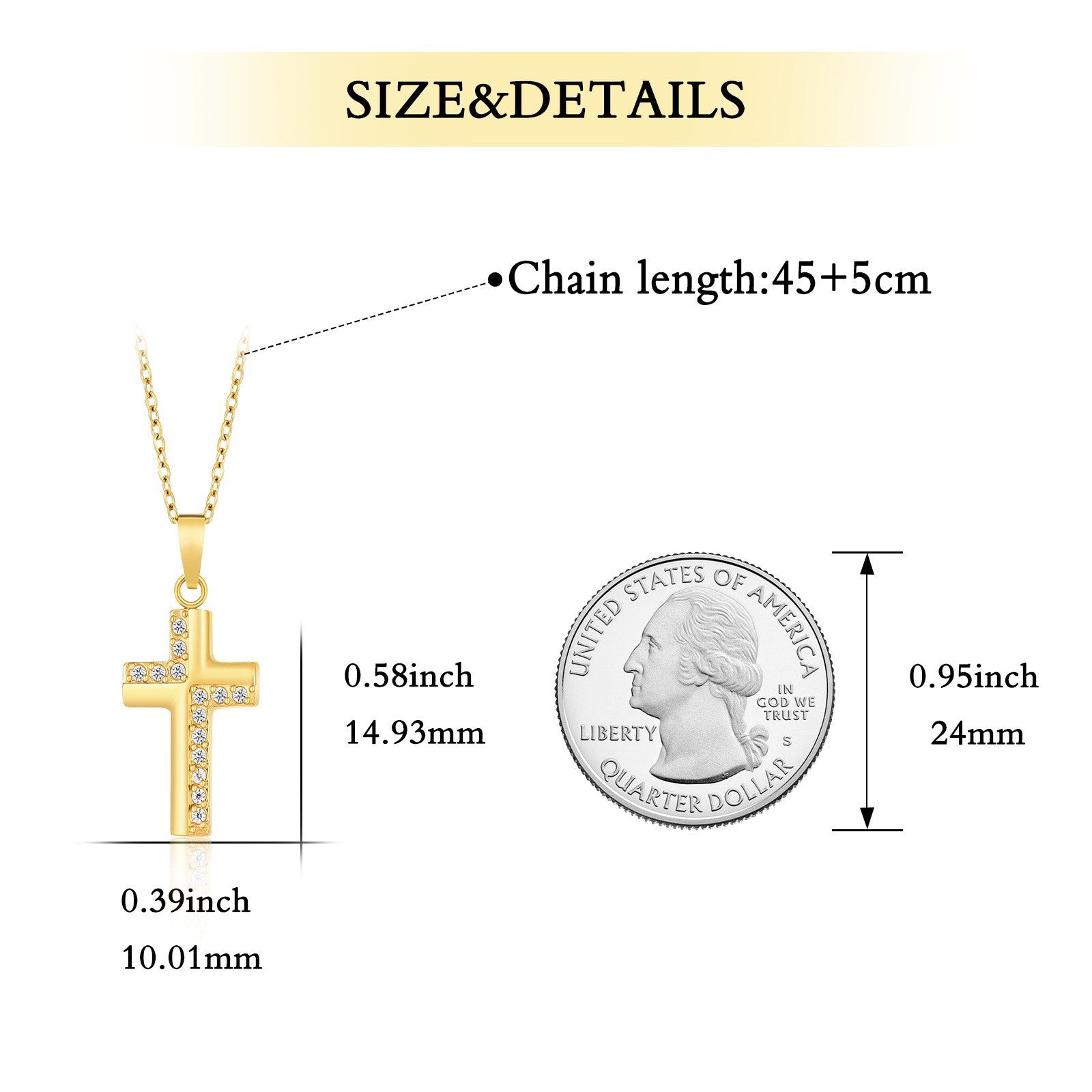 Stainless Steel Light Luxury Small Pendant Necklace With Micro-Set Zirconia Stones For Women